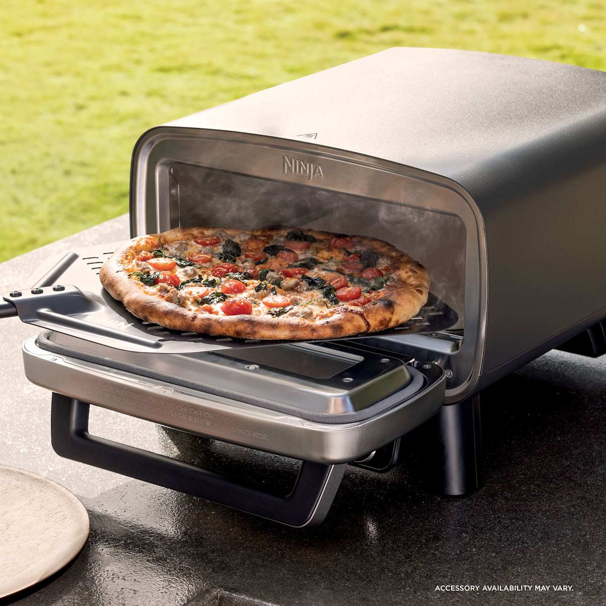 Ninja Artisan 5-in-1 Outdoor Pizza Oven and Pizza Peel Bundle