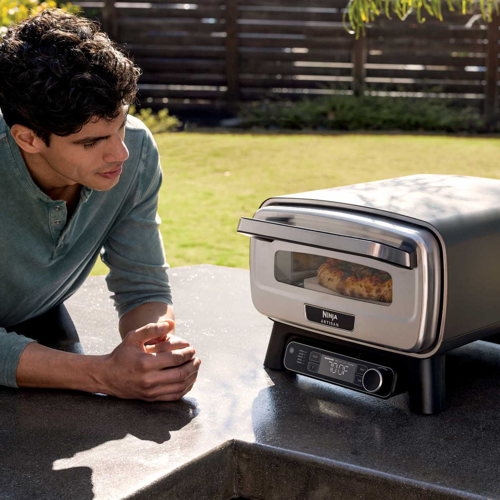 Ninja Artisan 5-in-1 Outdoor Pizza Oven and Pizza Peel Bundle