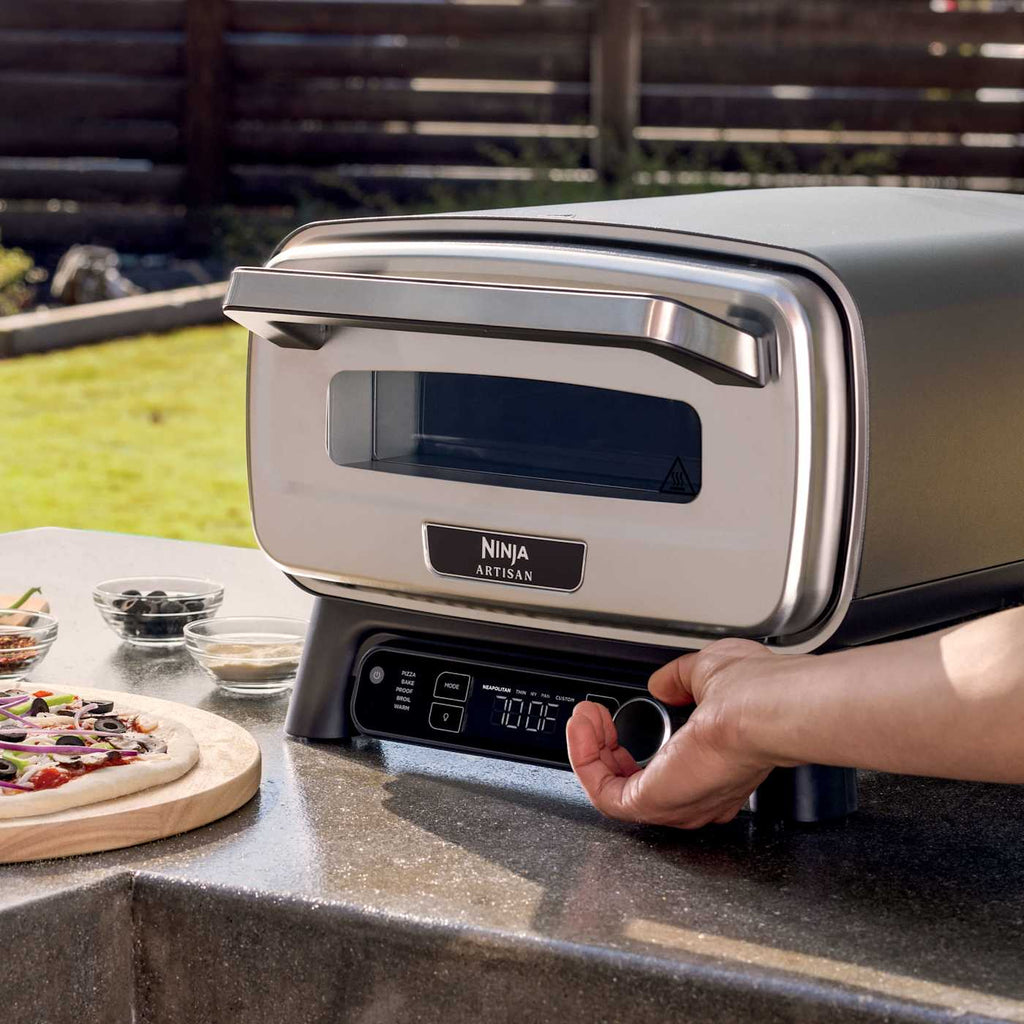 Ninja Artisan 5-in-1 Outdoor Pizza Oven and Pizza Peel Bundle