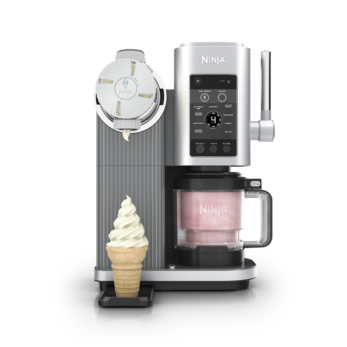Ninja Swirl™ by CREAMi® Soft Serve & Ice Cream Machine and 2 Extra Pints Bundle