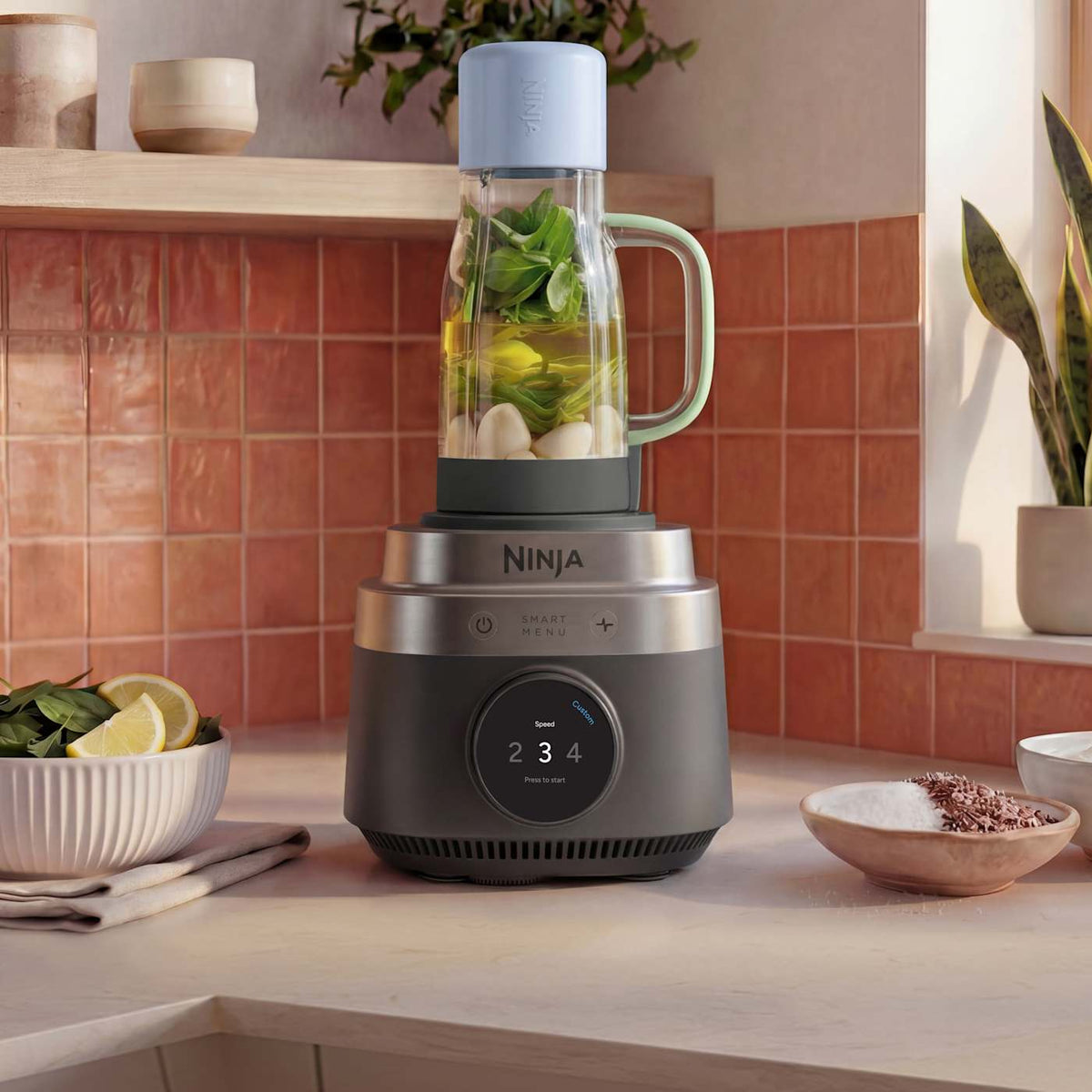 Ninja CrushBOSS™ 3-in-1 Blender, Tumbler & Food Processor in Onyx