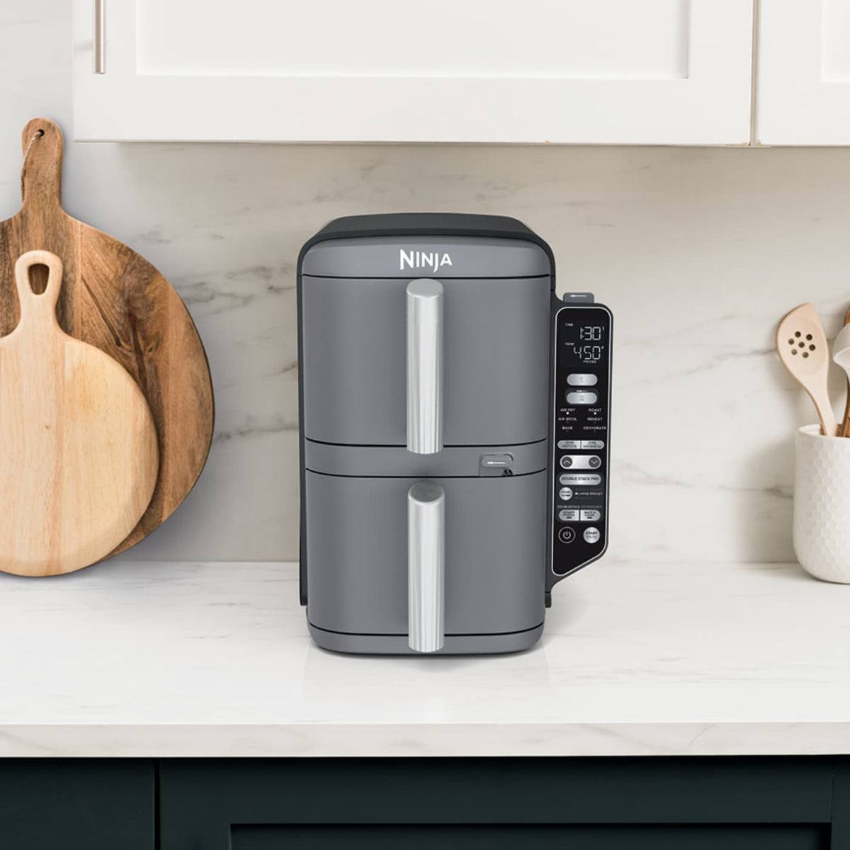Ninja® DoubleStack™ 2 Basket 10 QT Air Fryer With Smart Thermometer