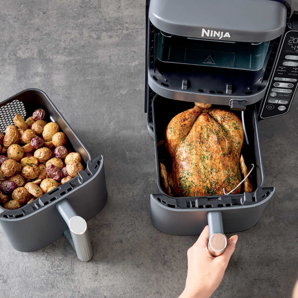 Ninja® DoubleStack™ 2 Basket 10 QT Air Fryer With Smart Thermometer