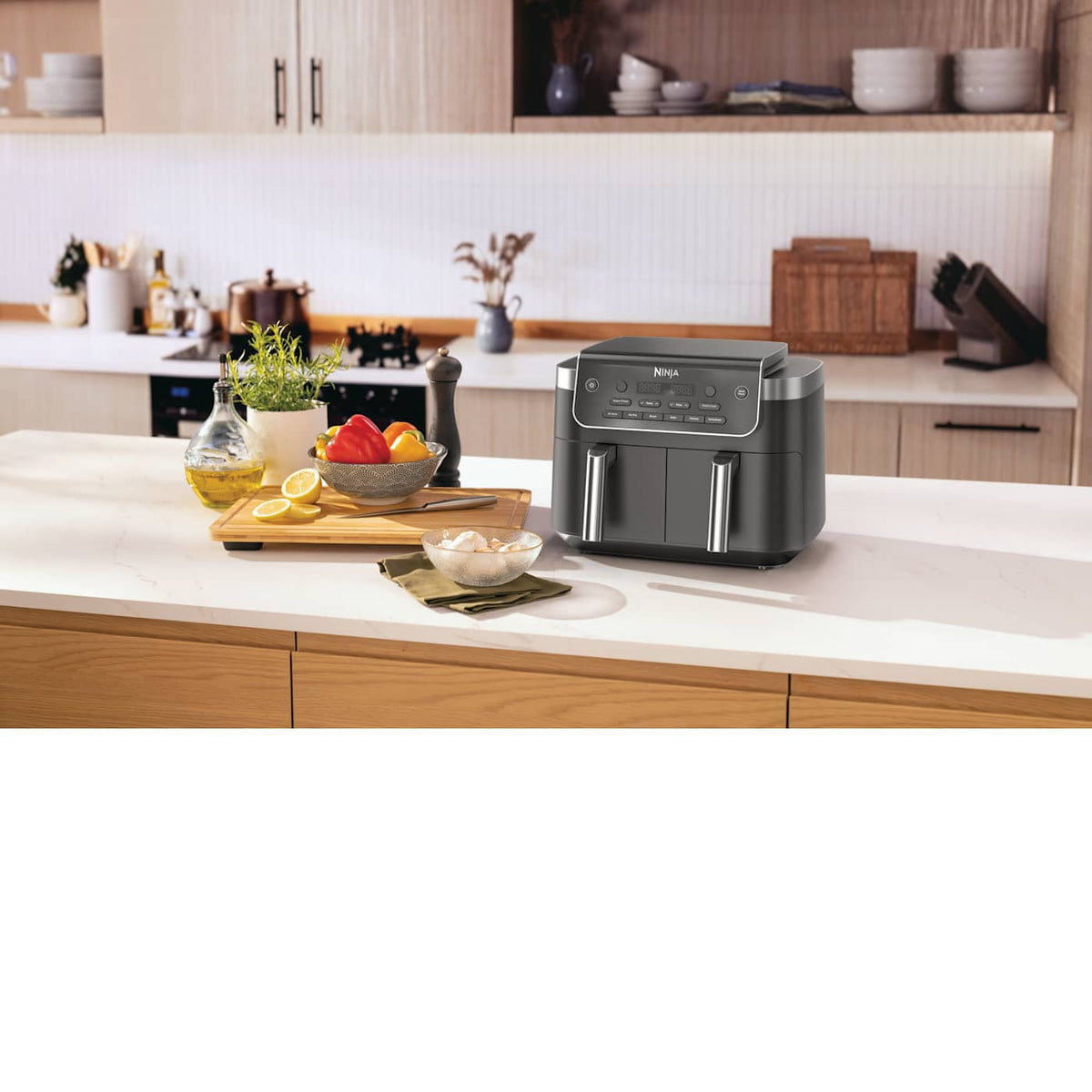 Ninja® DualZone™ 8-QT 6-in-1 Dual Air Fryer, Grey