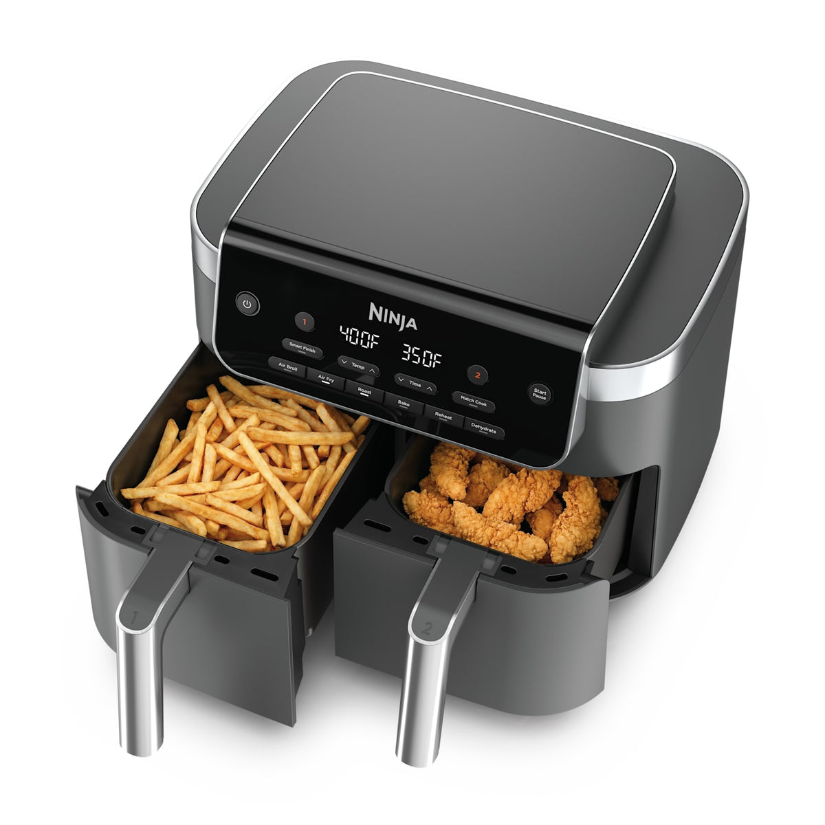 Ninja® DualZone™ 8-QT 6-in-1 Dual Air Fryer, Grey