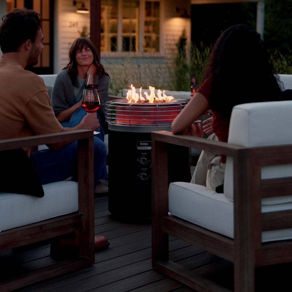 Ninja Fireside360™ Outdoor Heater & Fire Pit and Soft Cover Bundle