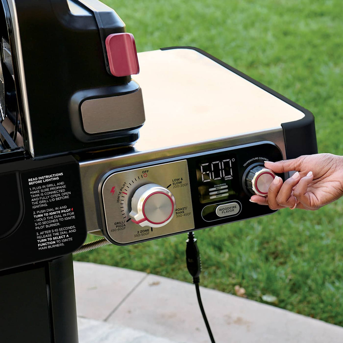 Ninja™ FlexFlame™ Propane Grill & Outdoor Cooking System Bundle, Green