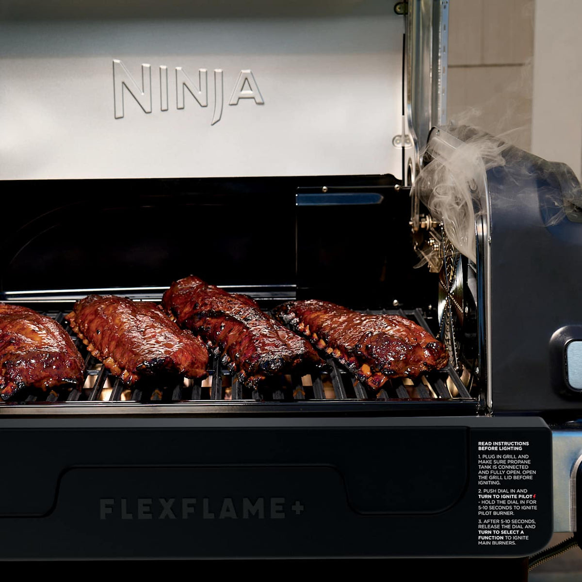 Ninja™ FlexFlame™ Propane Grill & Outdoor Cooking System Bundle, Green