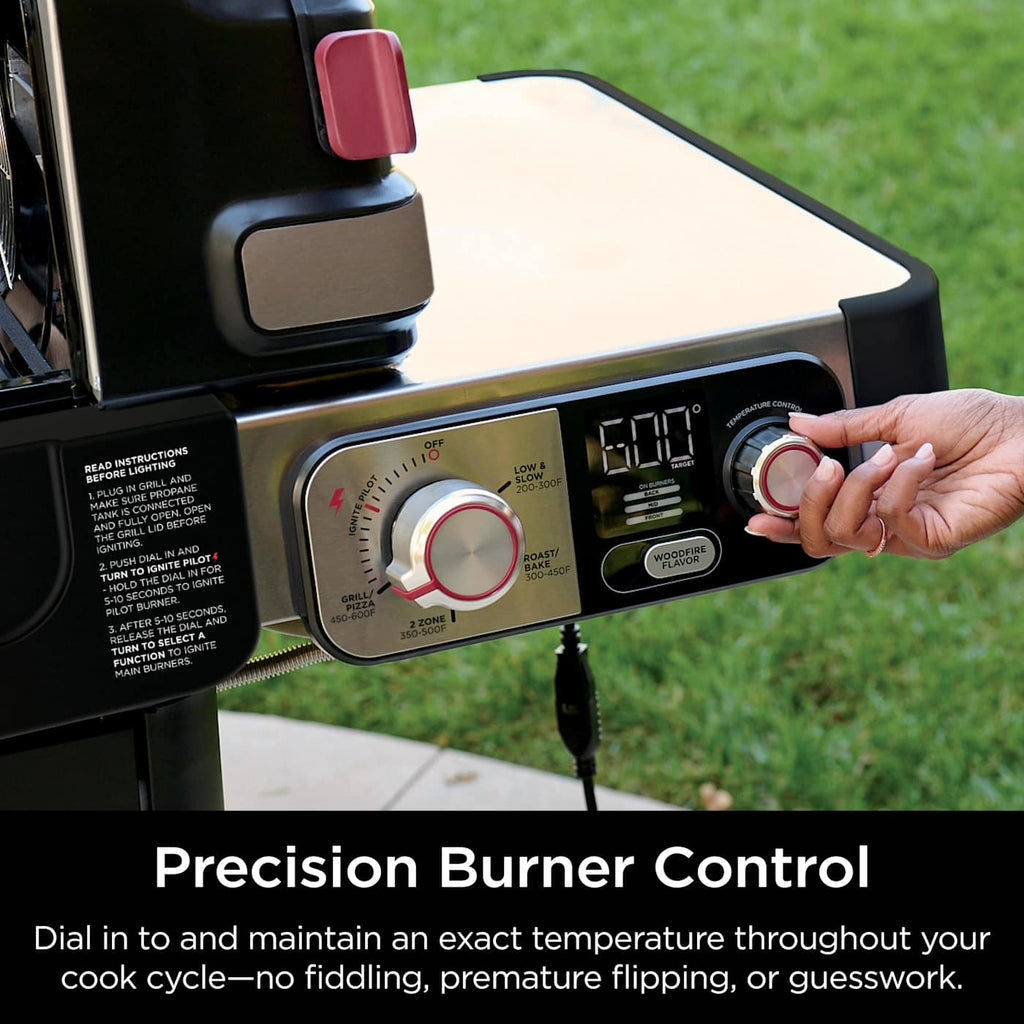Ninja™ FlexFlame™ Propane Grill & Outdoor Cooking System, Green