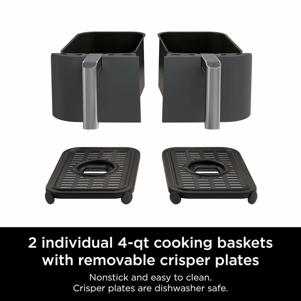 Ninja® Foodi™ 6-in-1, 8-qt. Double Air Fryer with DualZone™ Technology
