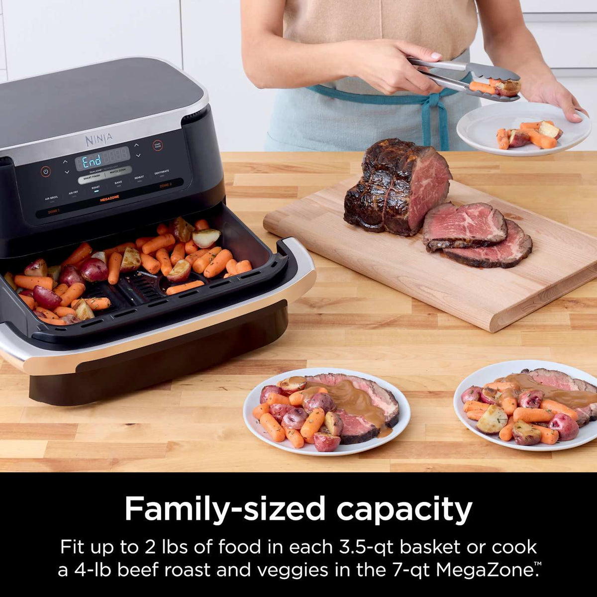 Ninja® Foodi® FlexBasket™ Air Fryer with 7-qt MegaZone™