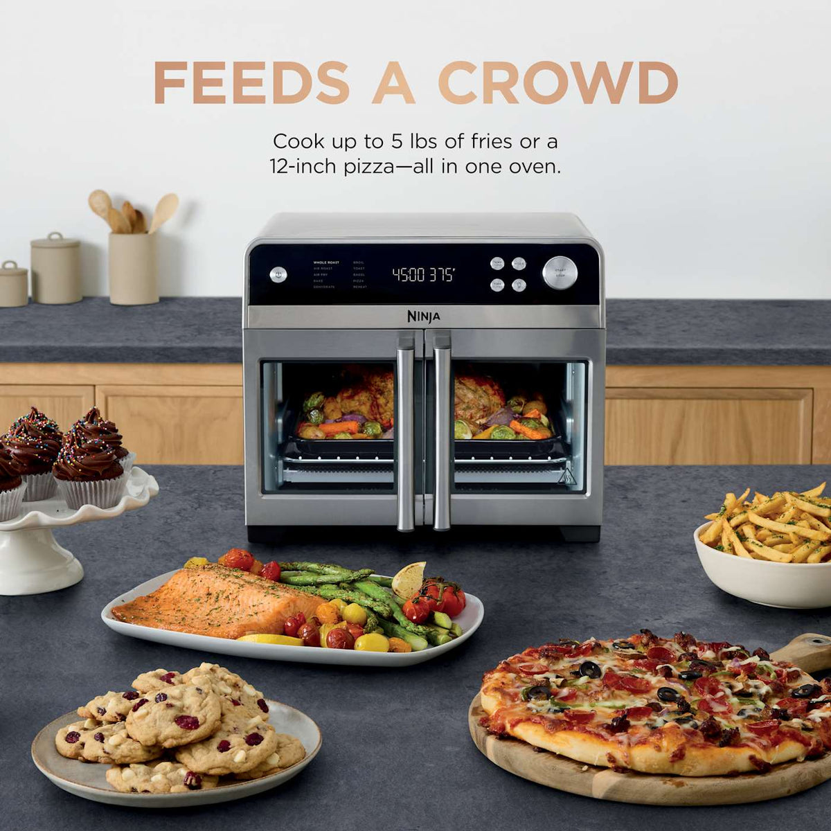 Ninja® French Door Premier Air Fryer, Convection Oven, Toaster