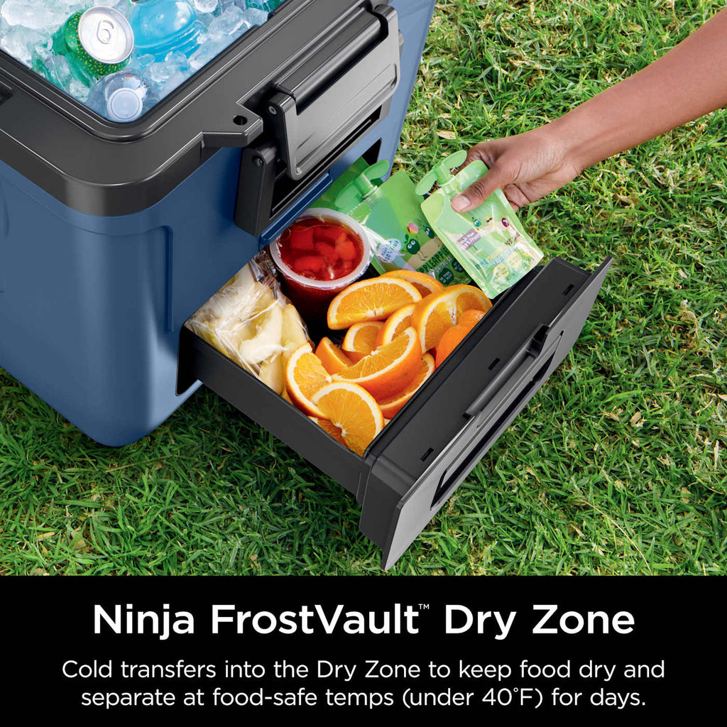 Ninja FrostVault™ 30qt Wheeled Cooler with Dry Zone, Lakeshore Blue