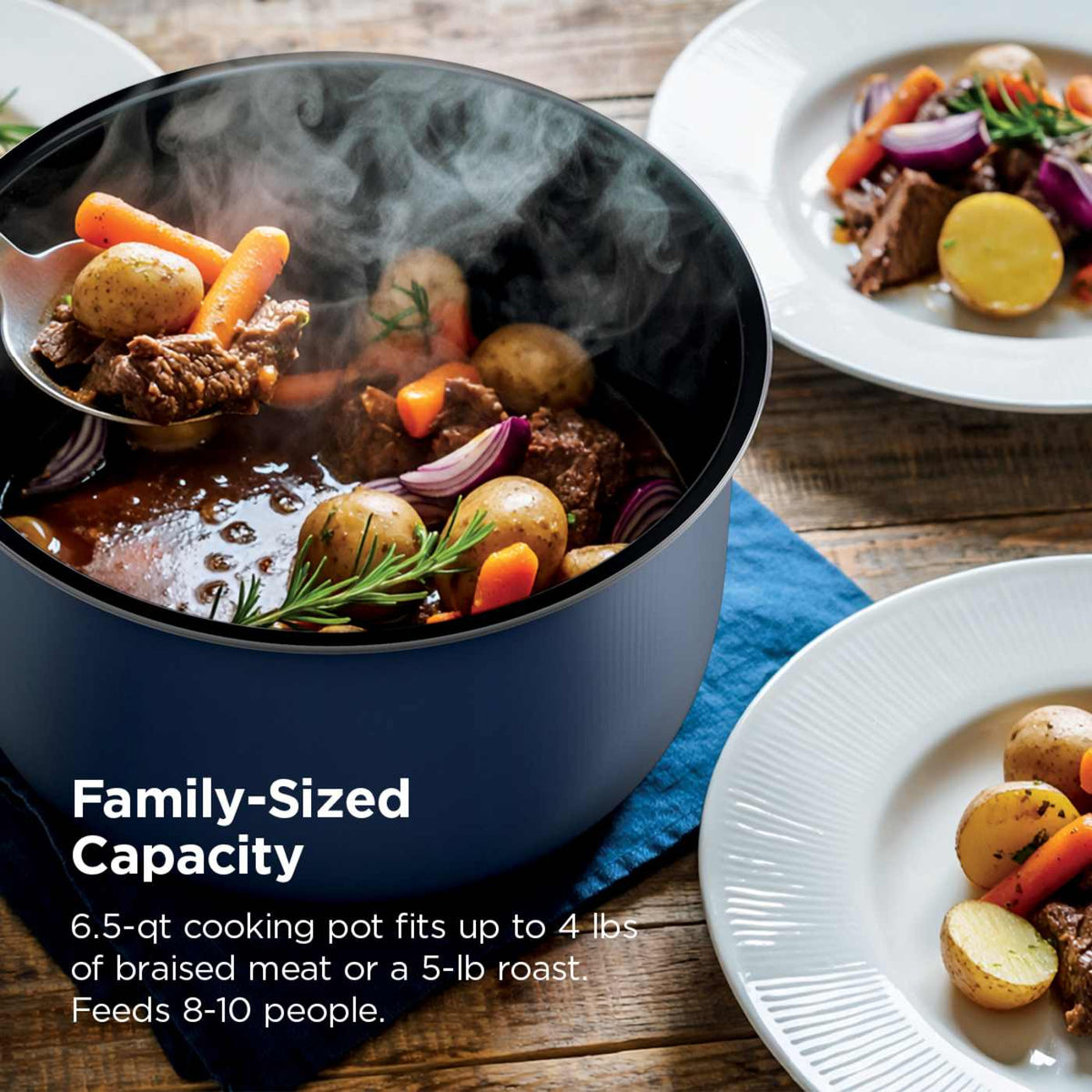 Ninja HyperHeat™ 6.5-qt Pressure Cooker with SimpliServe™ Pot​