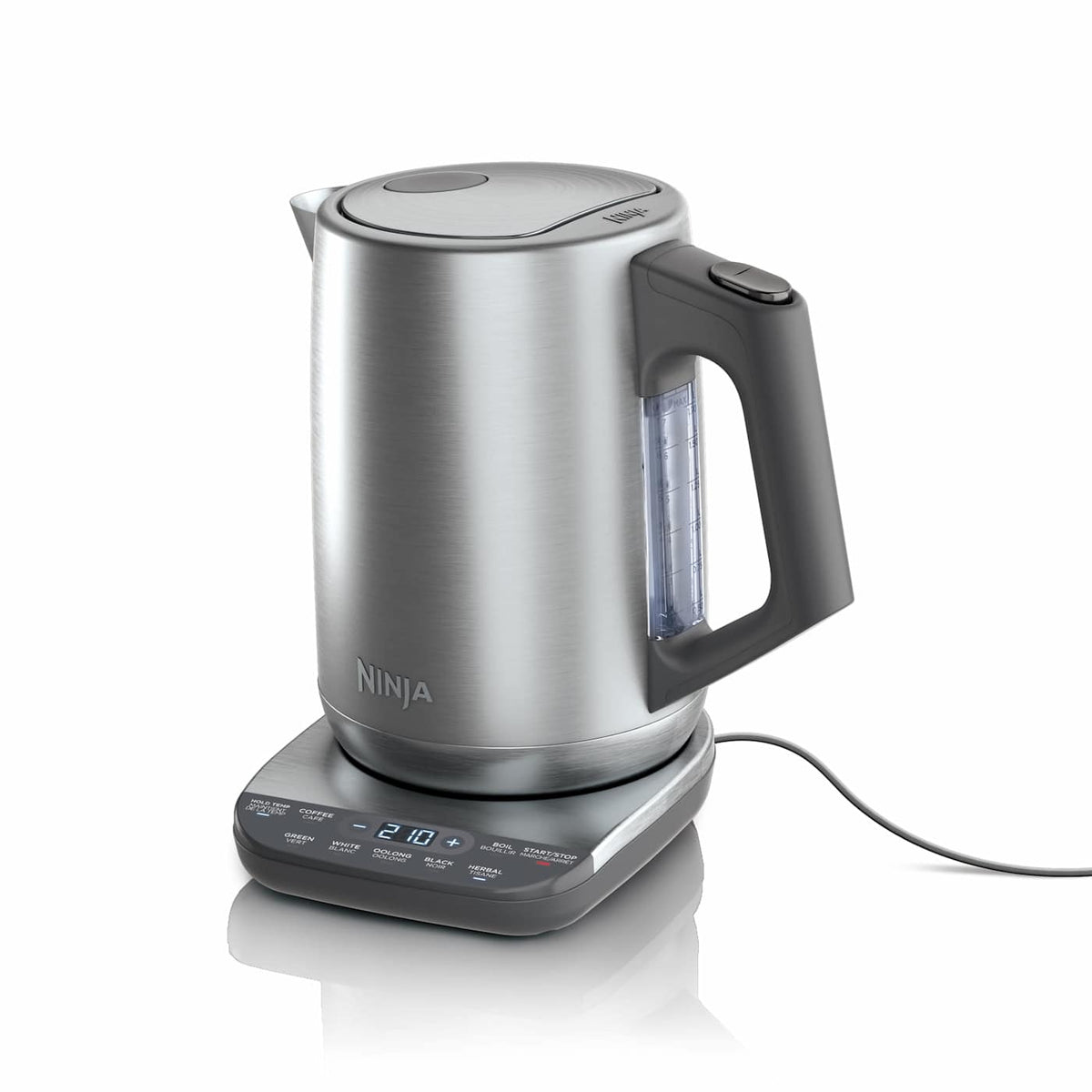 Ninja® KT200C Precision Temperature Electric Kettle, 1500 watts, BPA Free, Stainless, 7-Cup Capacity, Hold Temp Setting