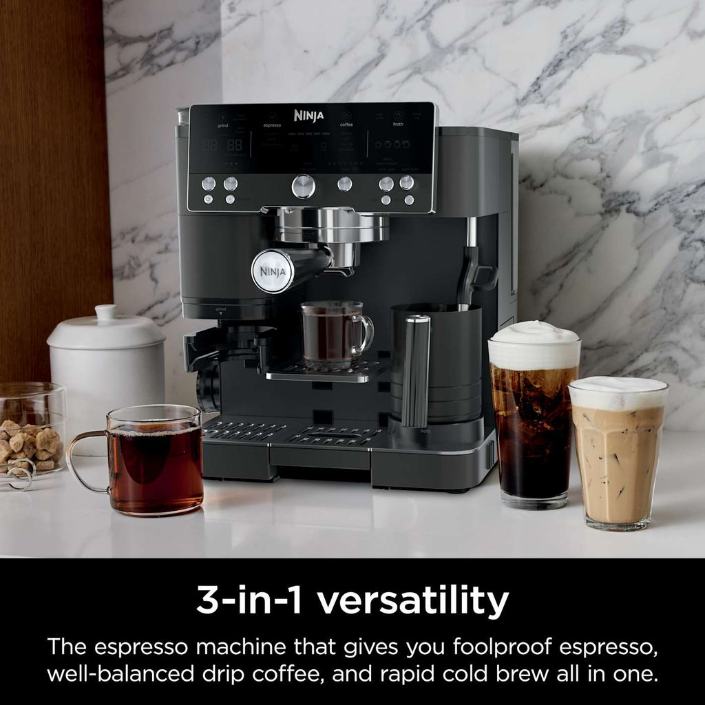 Ninja Luxe™ Café Premier Series 3-in-1 Espresso Machine Drip Coffee Maker & Cold Brew Machine