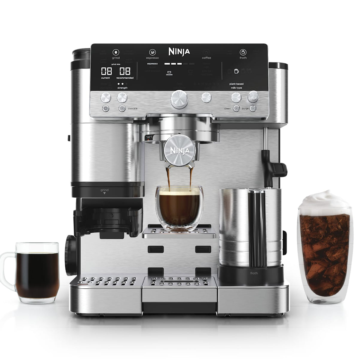 Ninja Luxe™ Café Premier Series 3-in-1 Espresso Machine Drip Coffee Maker & Cold Brew Machine