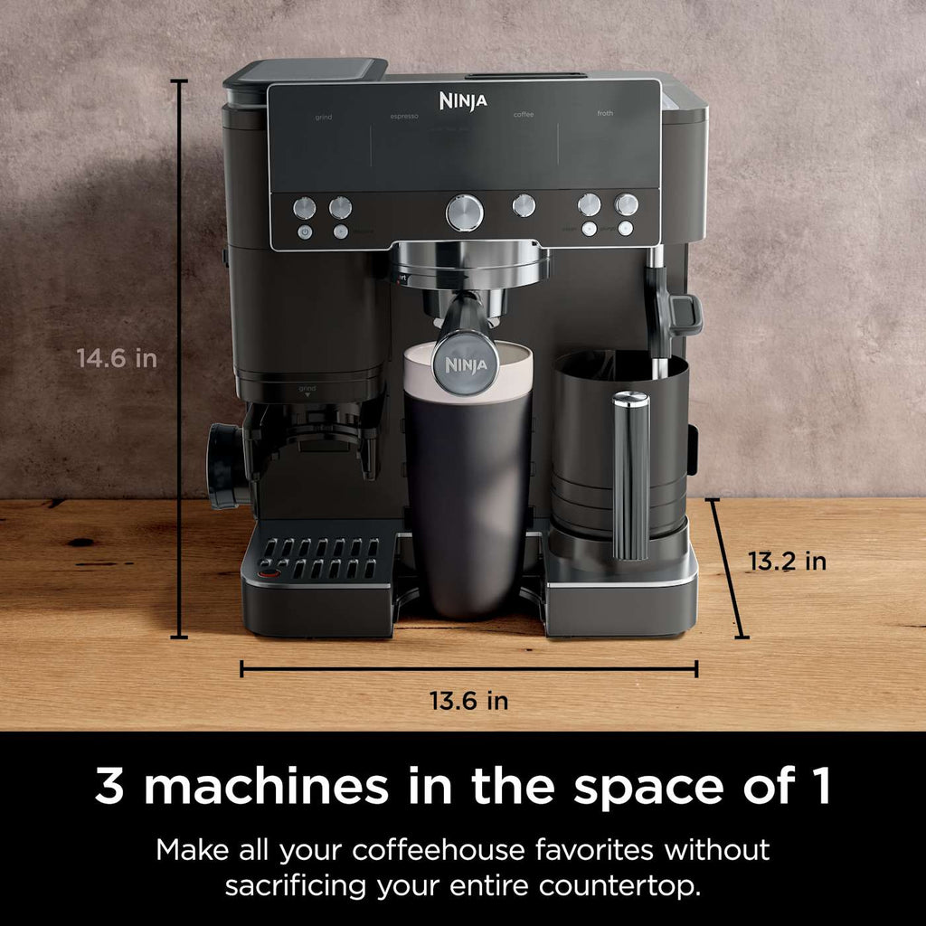 Ninja Luxe™ Café Premier Series 3-in-1 Espresso Machine Drip Coffee Maker & Cold Brew Machine