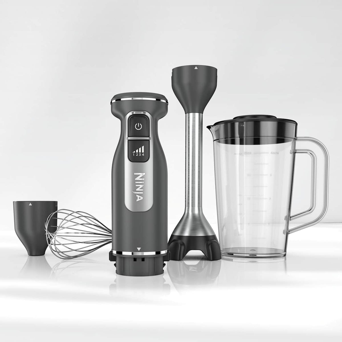 Ninja® Power Duo Immersion Blender with Whisk (Dark Gray)