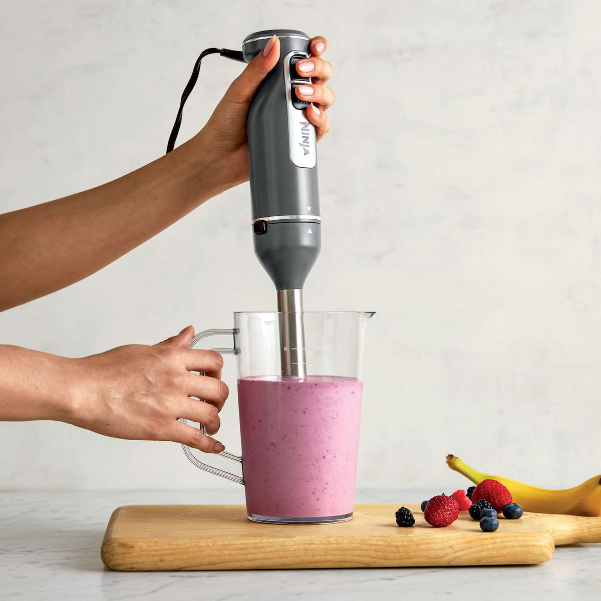 Ninja® Power Duo Immersion Blender with Whisk (Dark Gray)