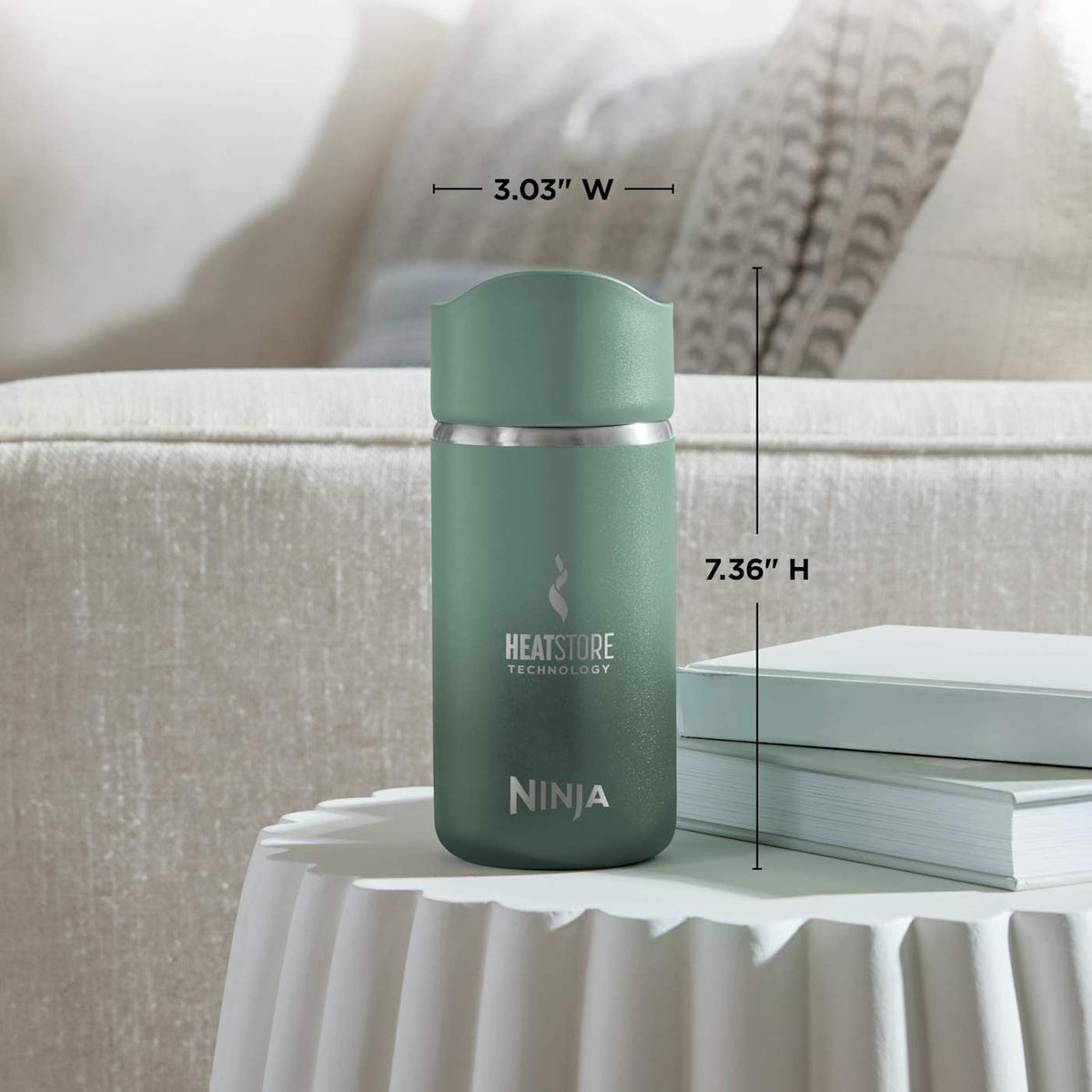 Ninja Sip Perfect™ 12oz Travel Mug, Jade Green