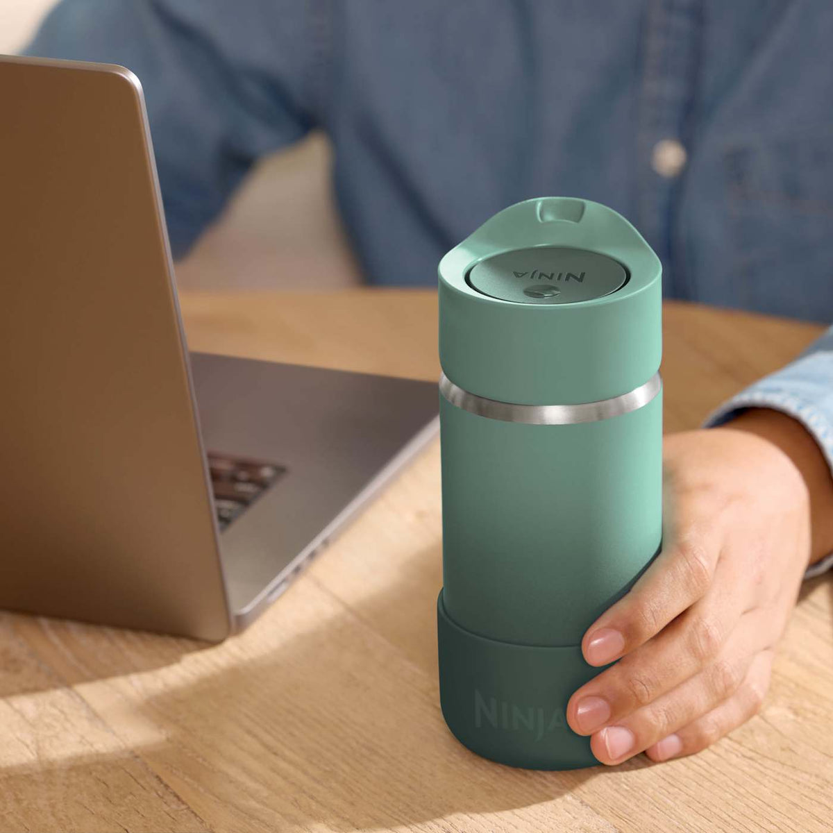 Ninja Sip Perfect™ 12oz Travel Mug, Jade Green