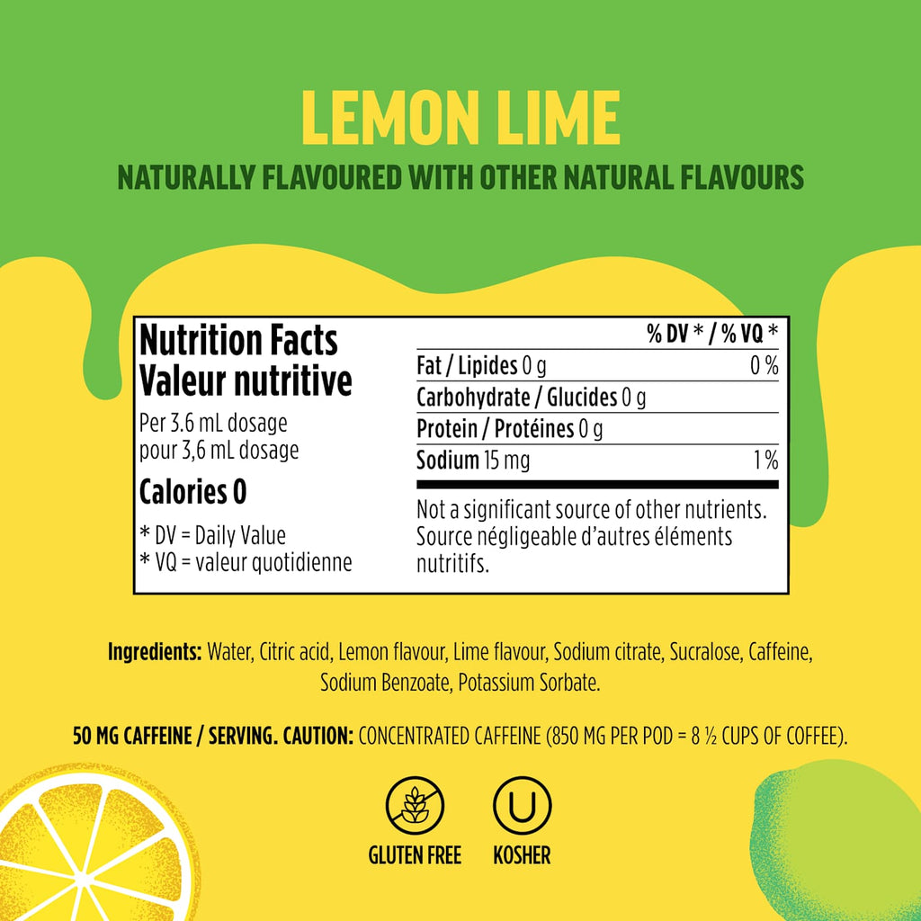 Ninja Thirsti™ FRUITI CHILL + CAFFEINE Lemon Lime Flavored Water Drops