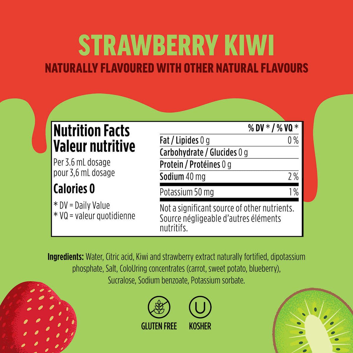Ninja Thirsti™ FRUITI CHILL Strawberry Kiwi Flavored Water Drops