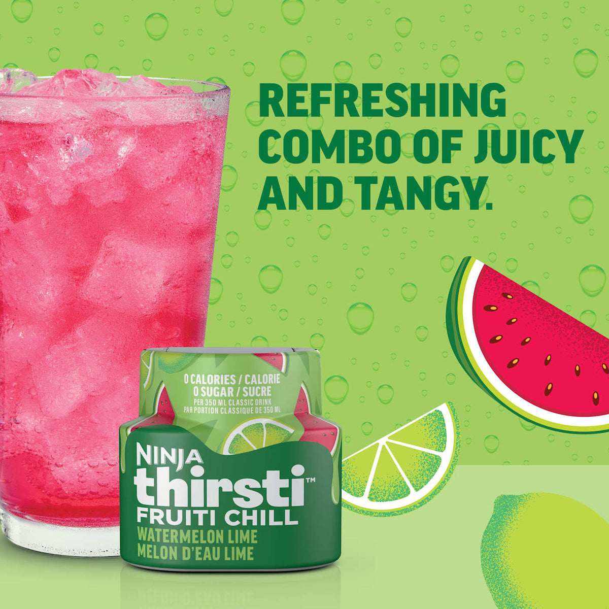 Ninja Thirsti™ FRUITI CHILL Watermelon Lime Flavored Water Drops
