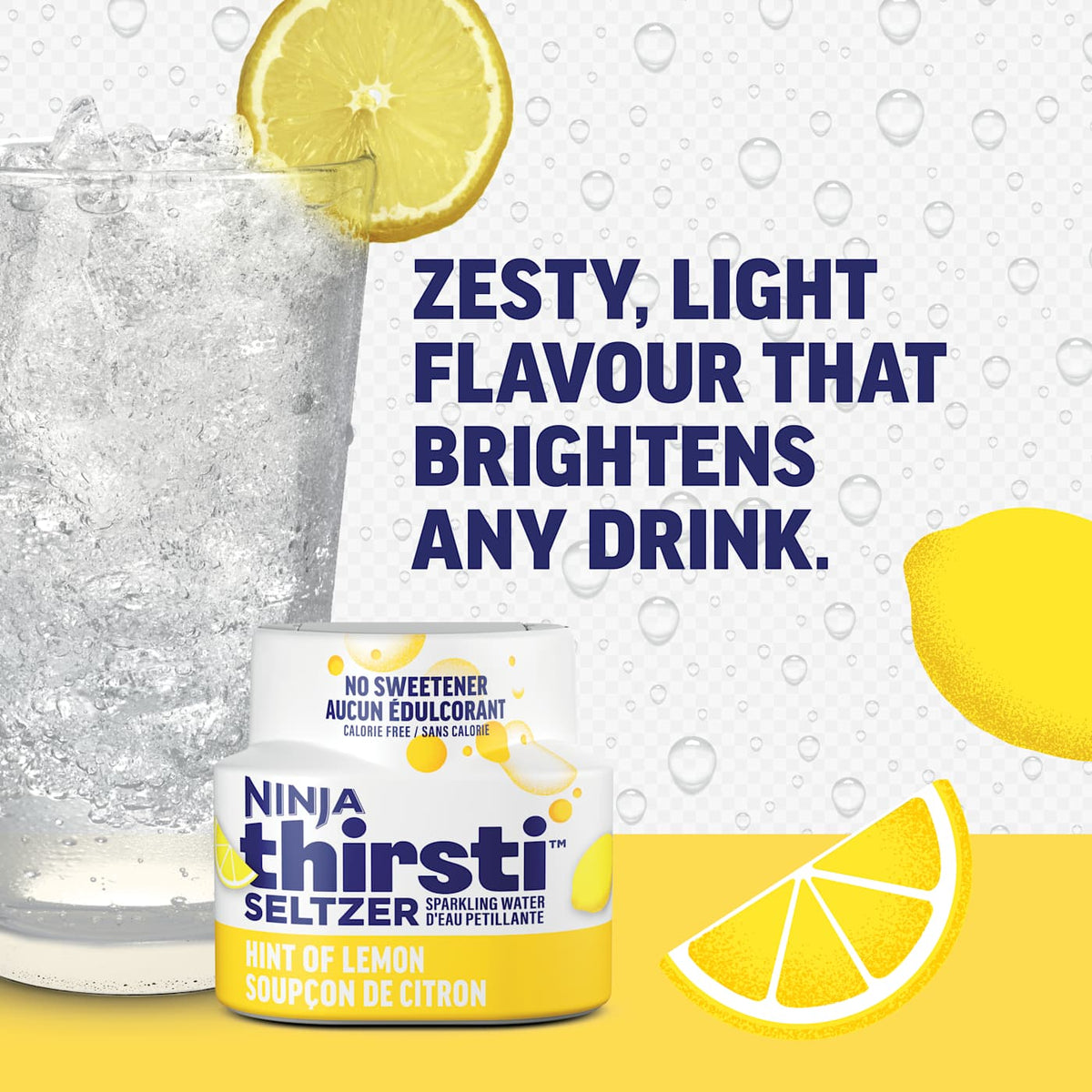 Ninja Thirsti SELTZER Lemon Flavored Water Drops
