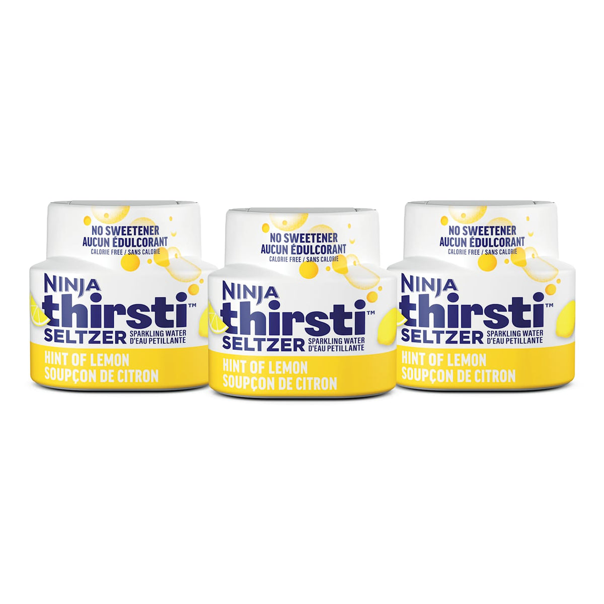 Ninja Thirsti™ SELTZER Lemon Flavoured Water Drops (Unsweetened), 3pack, WCFLMNAMC