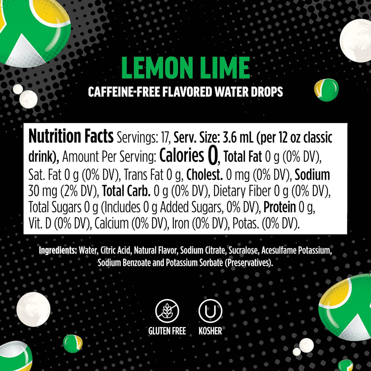 Ninja Thirsti ZERO SODA Lemon-Lime Soda Flavored Water Drops