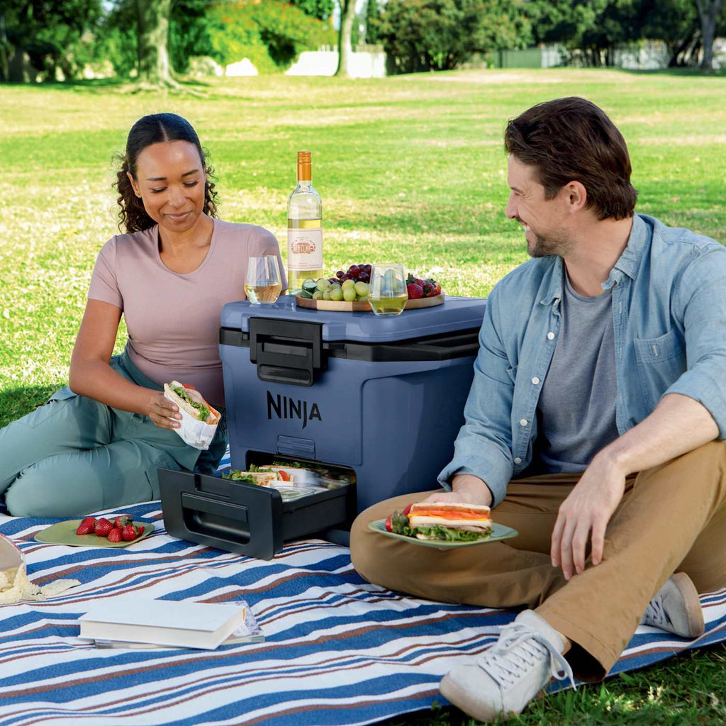 Ninja Woodfire Grill & Smoker and Ninja FrostVault™ 30qt Cooler Bundle