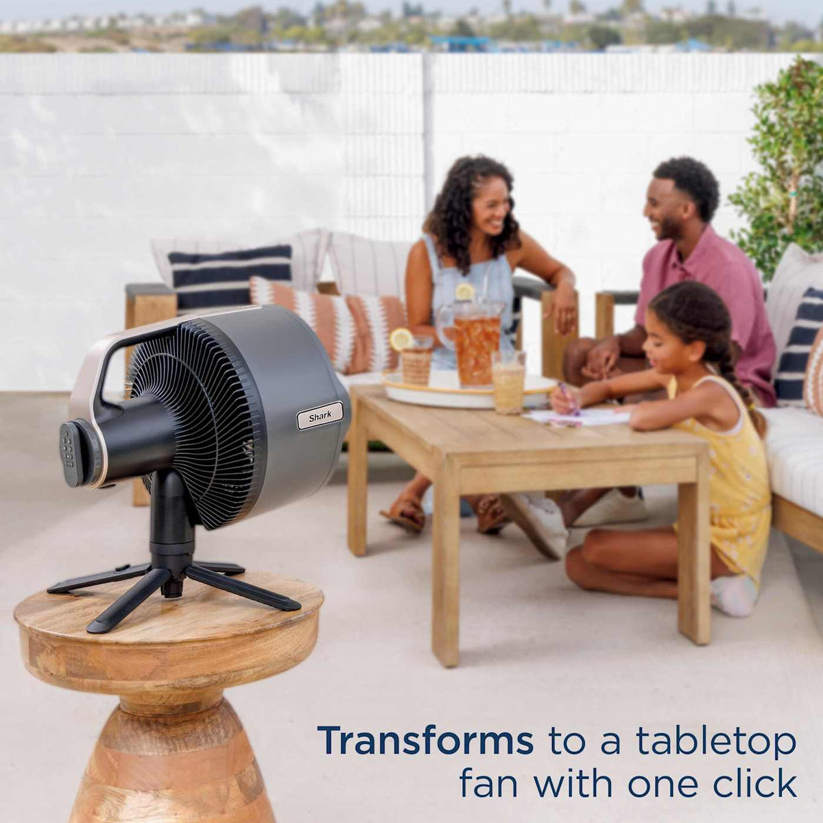 Ninja Woodfire Pro Connect™ XL Outdoor Grill & Smoker and Shark FlexBreeze Pro Mist Fan Bundle