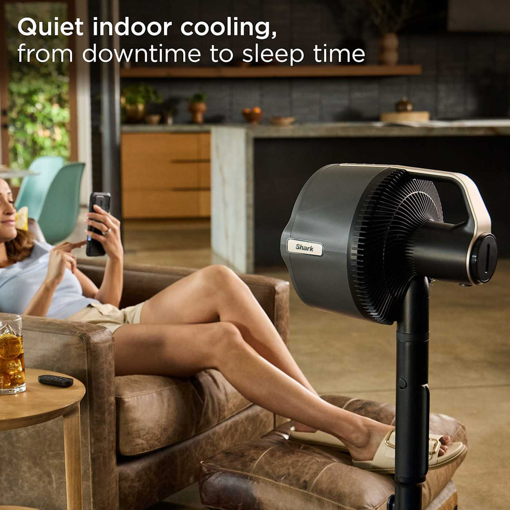 Ninja Woodfire Pro Connect™ XL Outdoor Grill & Smoker and Shark FlexBreeze Pro Mist Fan Bundle