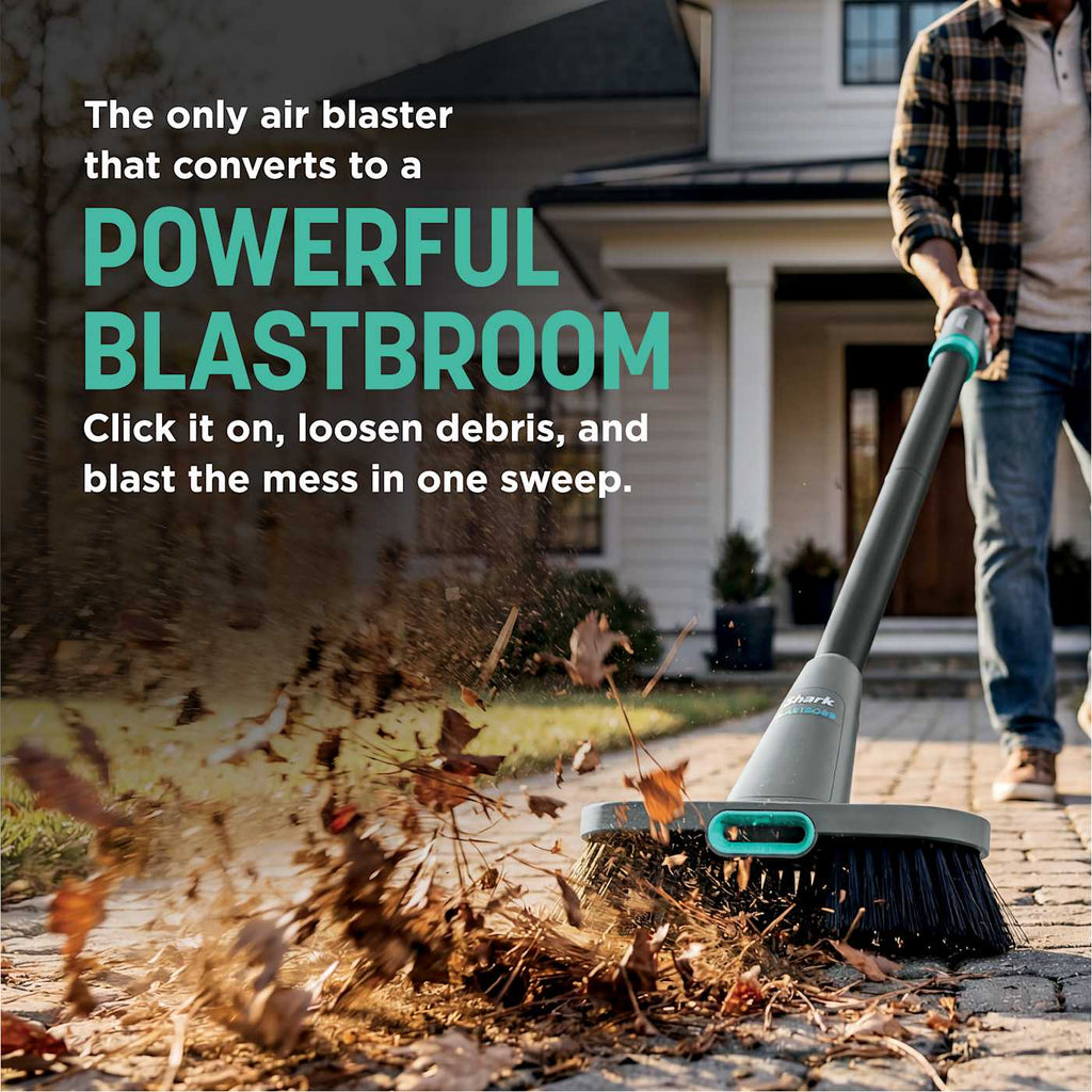 Shark BlastBoss™ Air Blower with BlastBroom™ in Charcoal