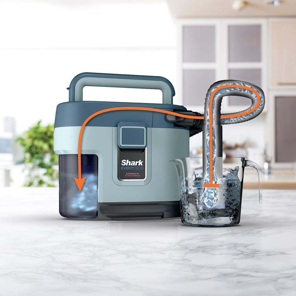 Shark® EveryMess™ Corded Portable Wet & Dry Vac and Stain Remover, Light Blue