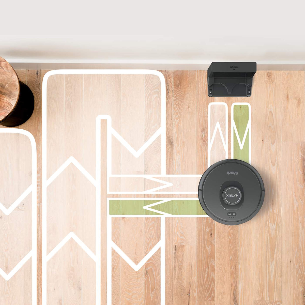 Shark Matrix™ Robot Vacuum for Carpets and Hardfloors with Self-Cleaning Brushroll and Precision Mapping