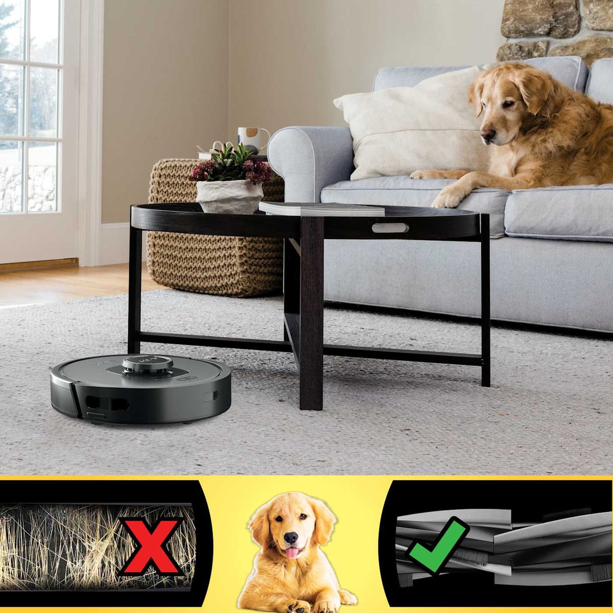 Shark Matrix™ Robot Vacuum for Carpets and Hardfloors with Self-Cleaning Brushroll and Precision Mapping