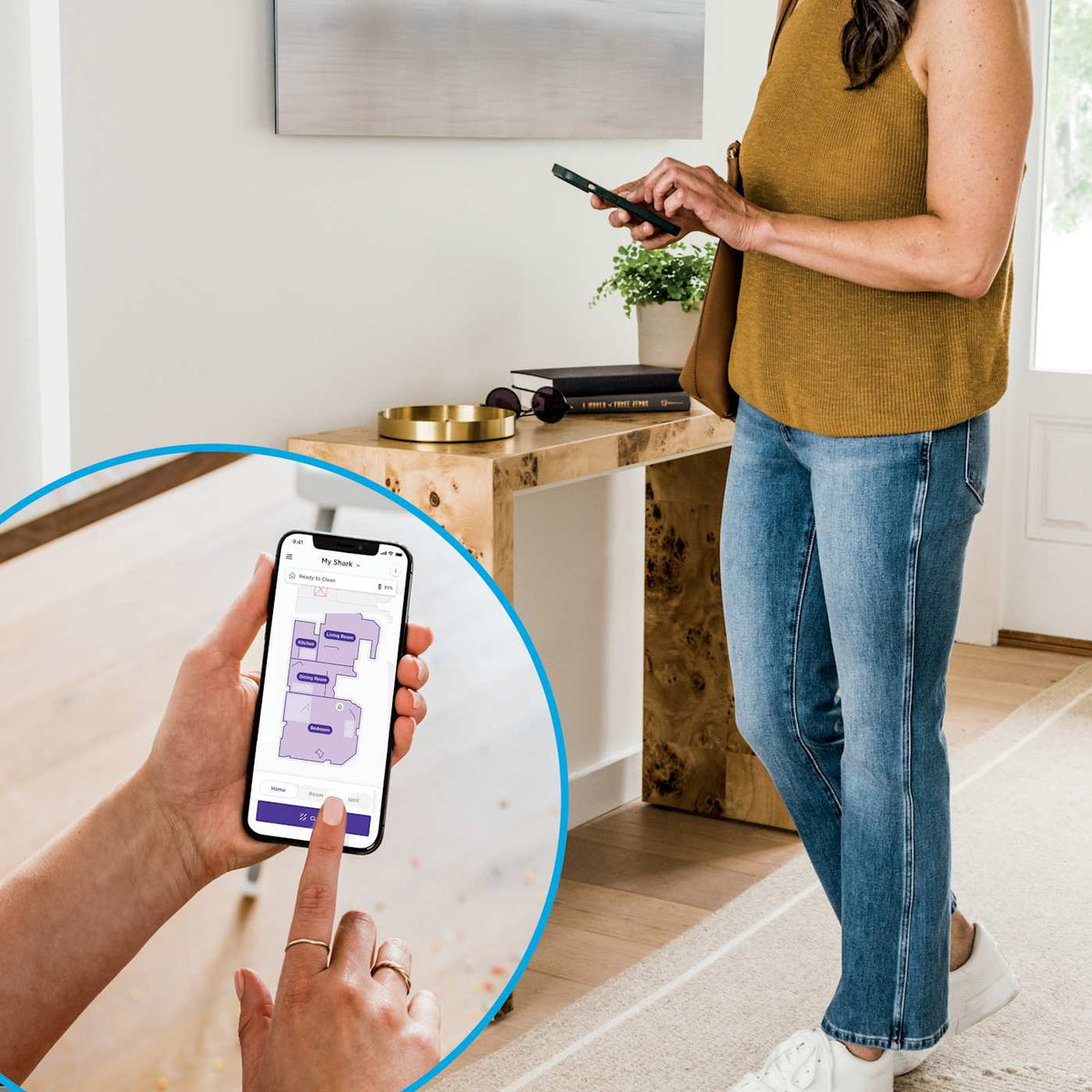 Shark Matrix™ Robot Vacuum for Carpets and Hardfloors with Self-Cleaning Brushroll and Precision Mapping