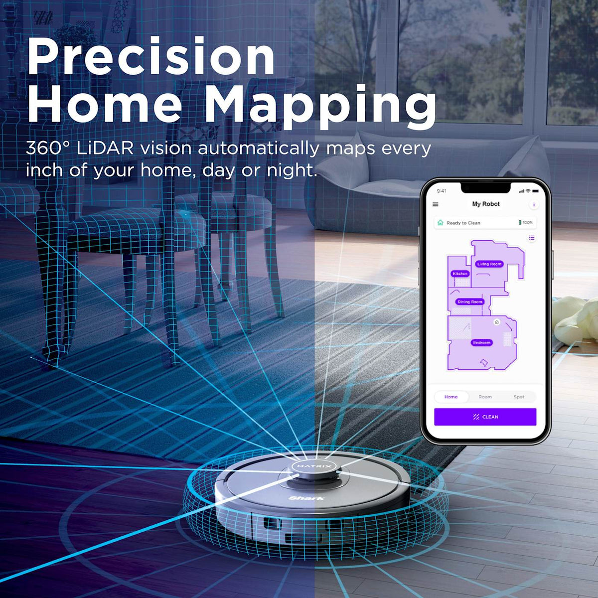 Shark Matrix™ Robot Vacuum and Self-Empty Base