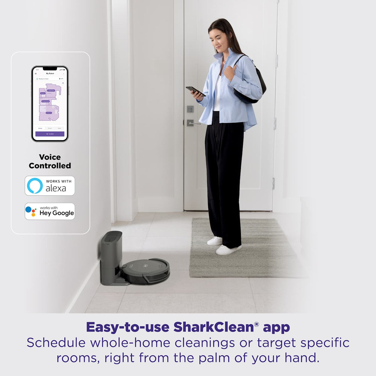 Shark Navigator Robot Vacuum and Self-Empty Base