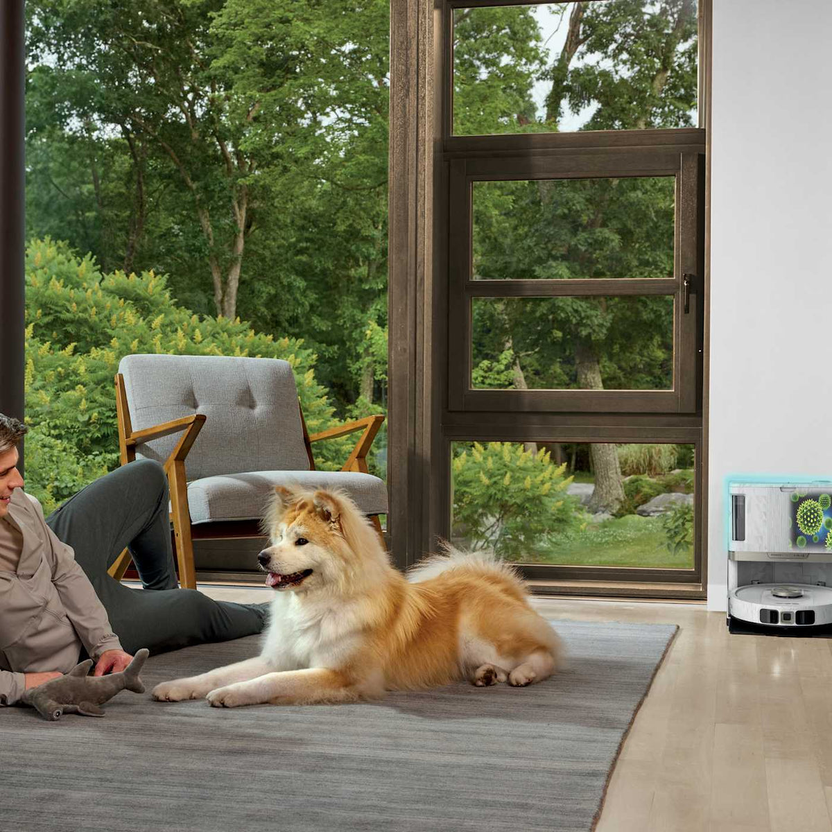 Shark® PowerDetect™ Robot Vacuum and Mop with NeverTouch Base