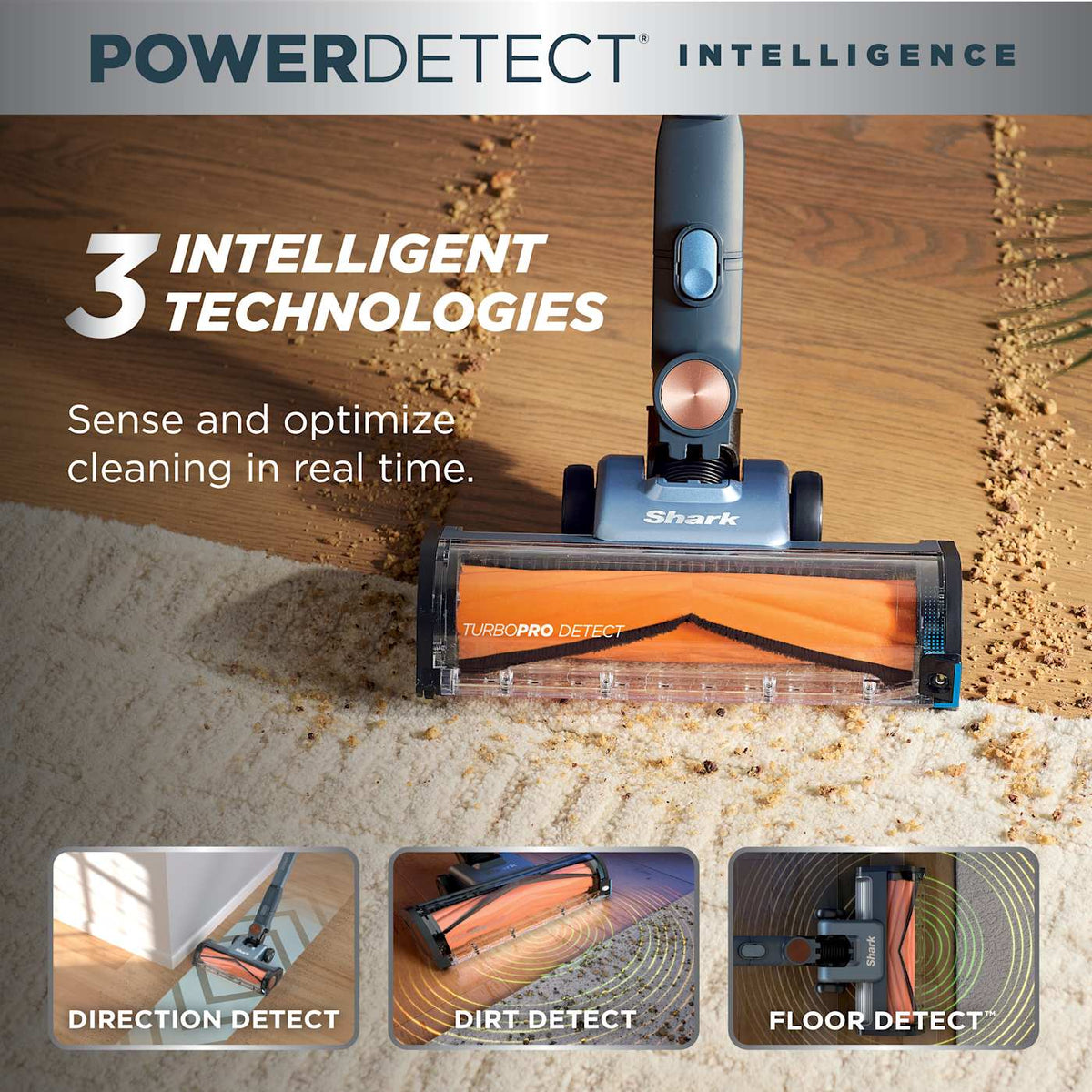 Shark PowerDetect Speed™ Cordless Vacuum Clean & Empty System, Ice Blue