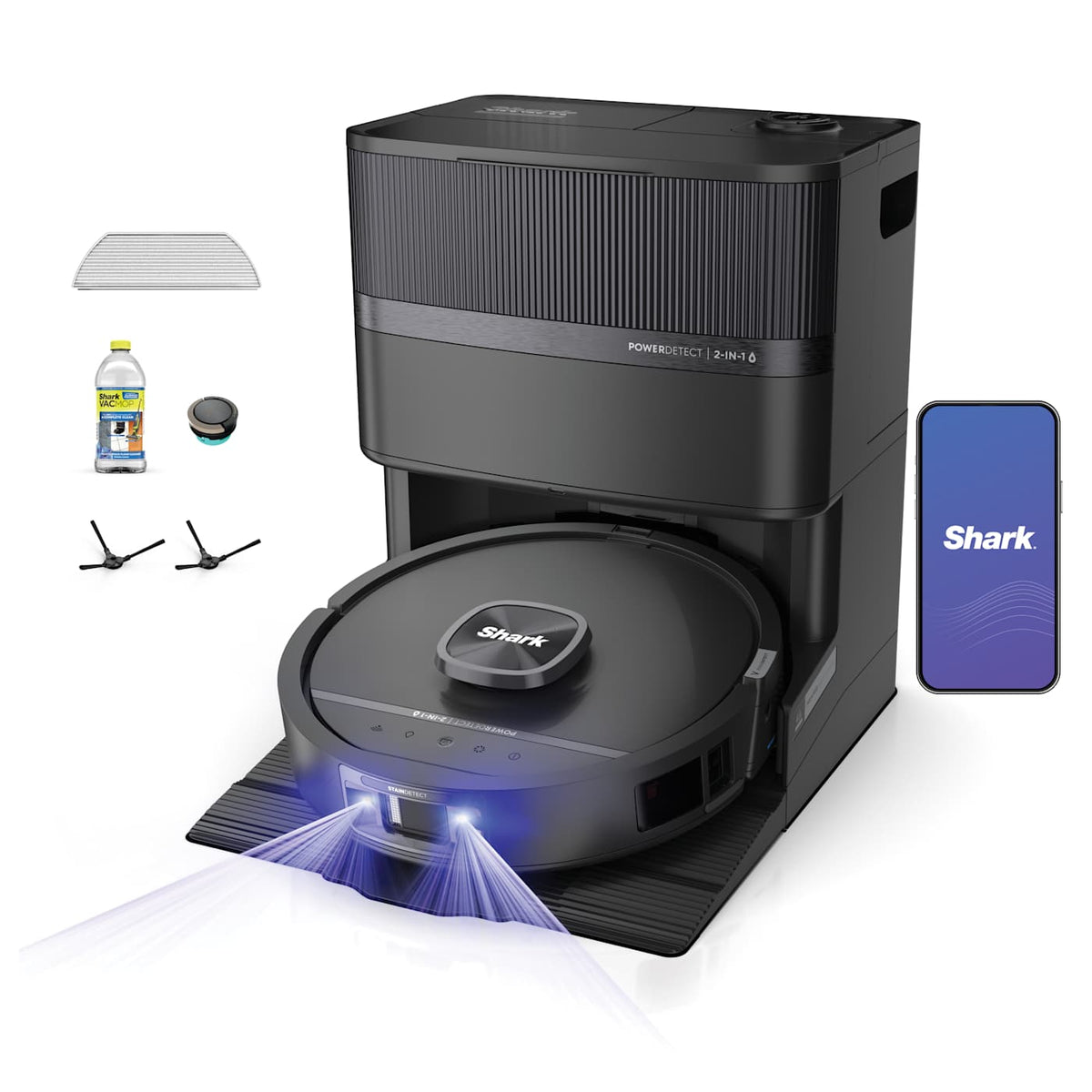 Shark® PowerDetect™ UV Reveal™ 2-In-1 Vac & Mop in Black