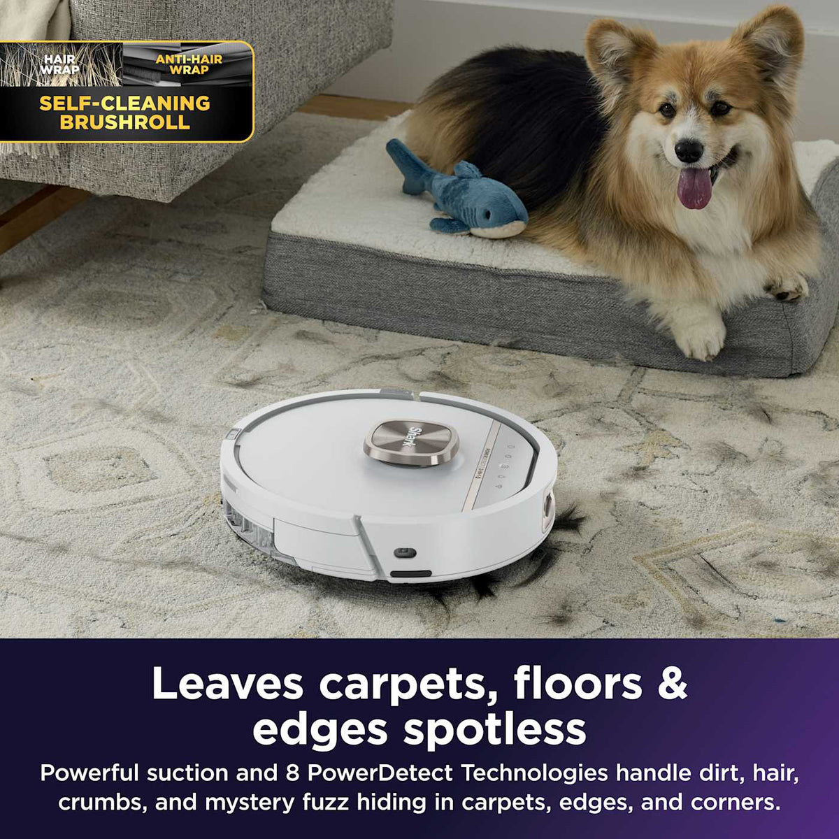 Shark® POWERDETECT™ UV Reveal 2-in-1 Robot Vacuum