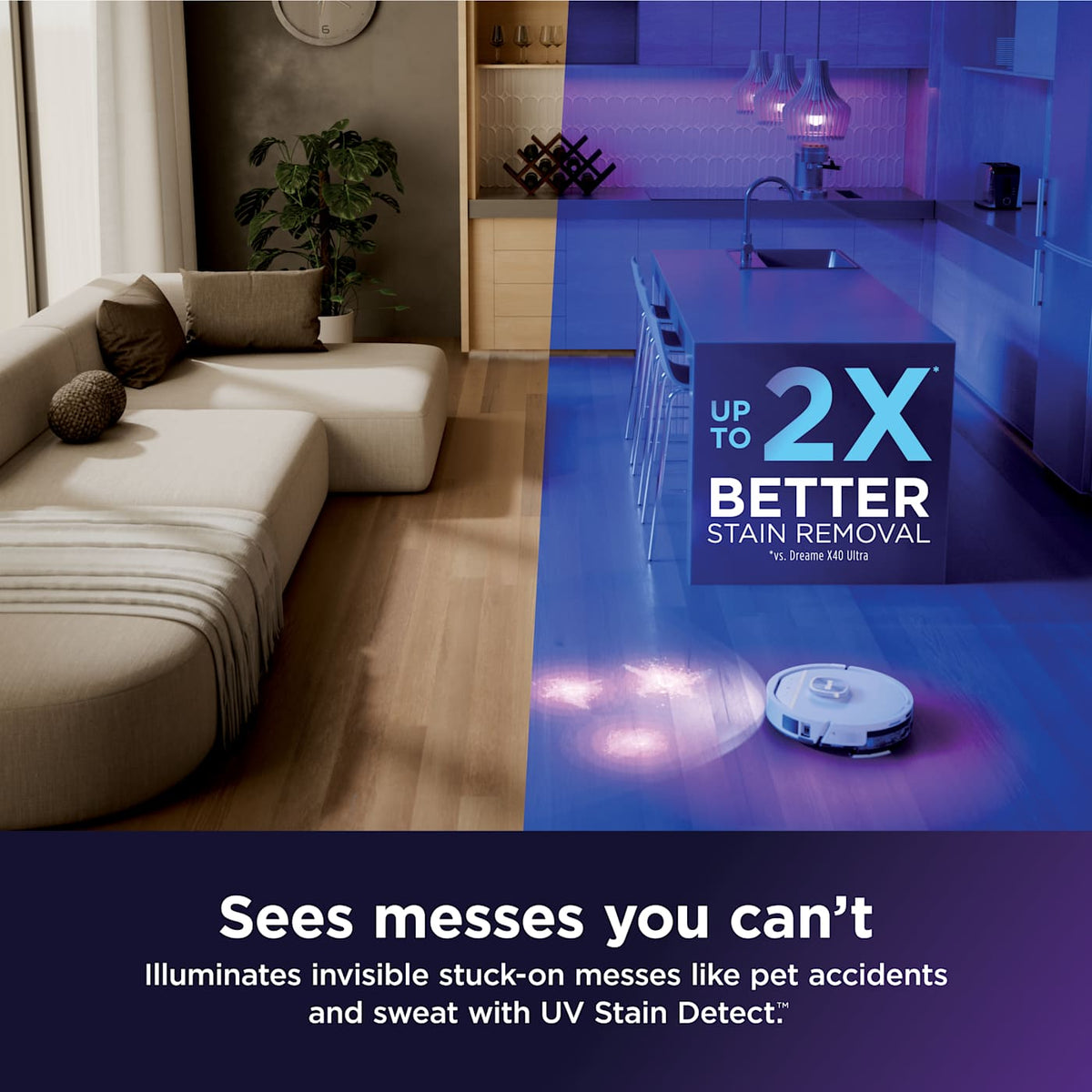 Shark® POWERDETECT™ UV Reveal 2-in-1 Robot Vacuum