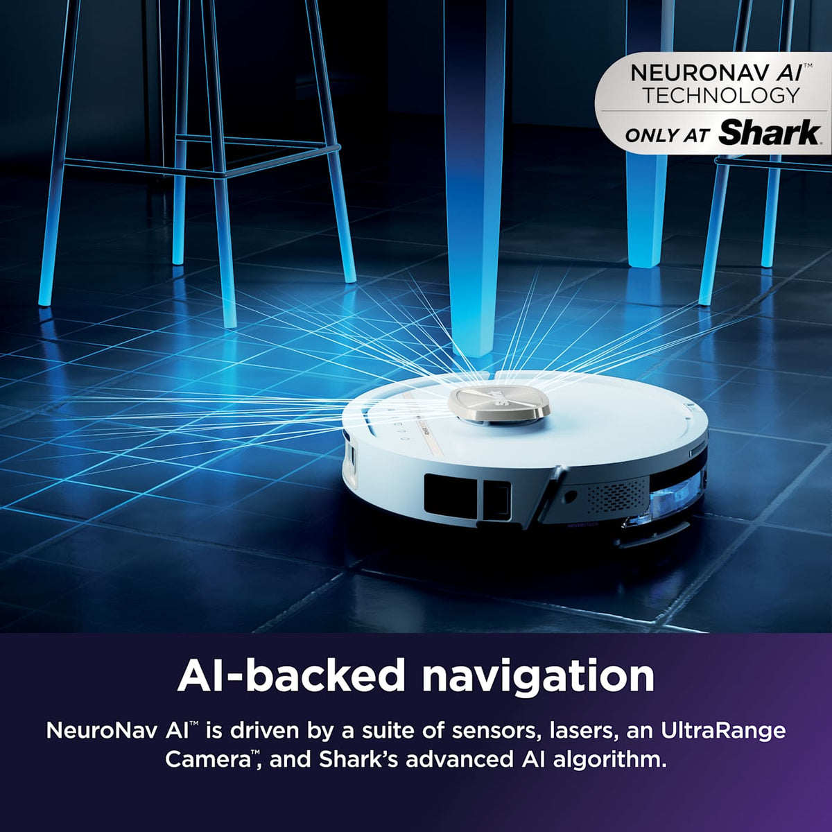Shark® POWERDETECT™ UV Reveal 2-in-1 Robot Vacuum