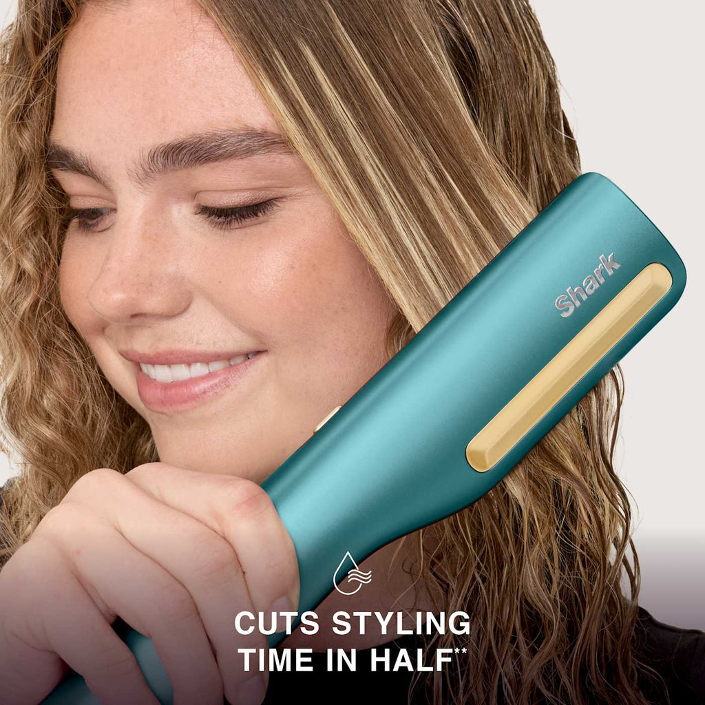 Shark SilkiPro™ Hair Straightener and Dryer in Rose Petal