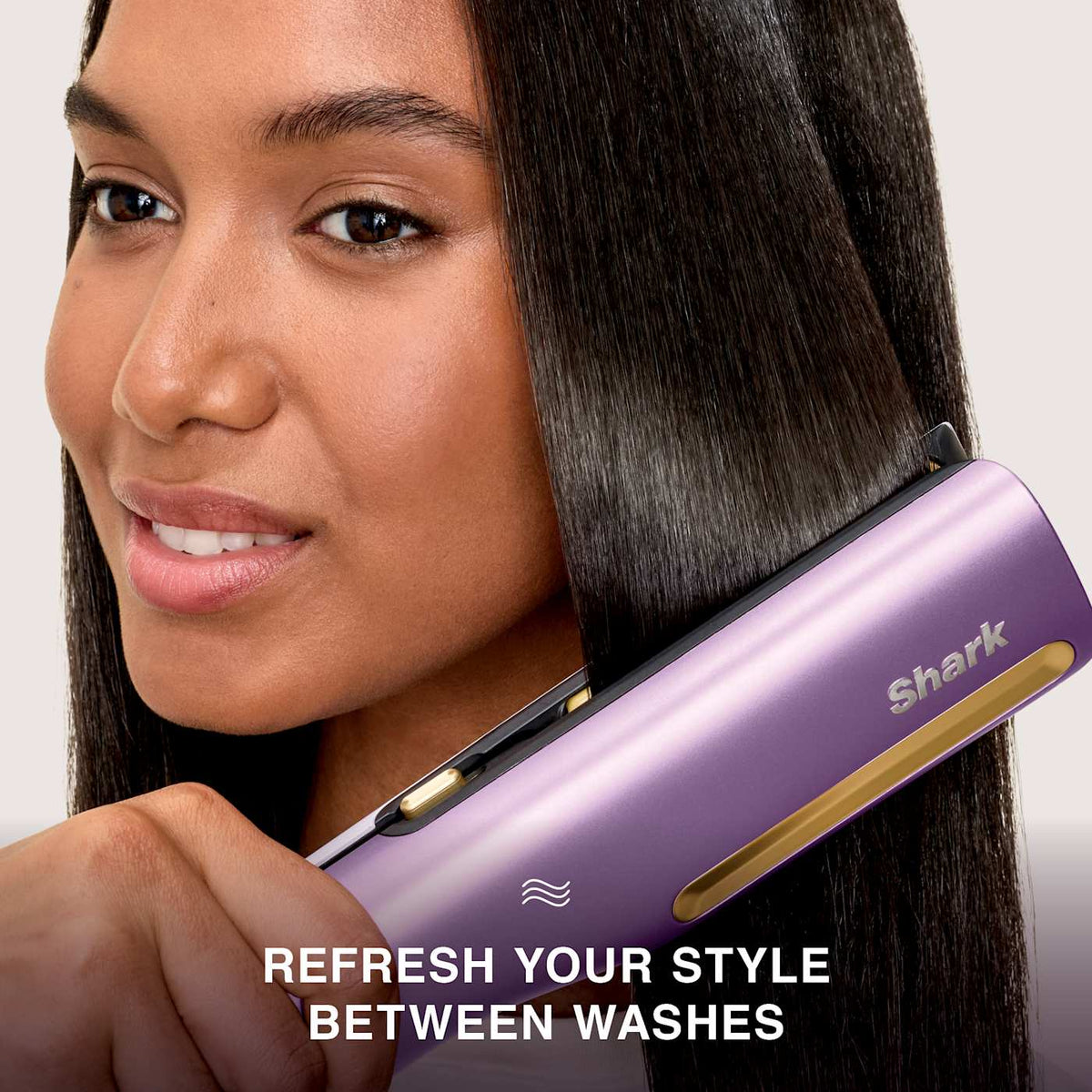 Shark SilkiPro™ Hair Straightener and Dryer in Rose Petal